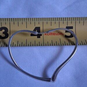 Tiffany & Co Elsa Peretti Open Heart Hoop Earring Sz Medium - Make me an offer